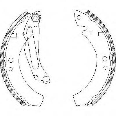 WOKING Z402300 Комплект гальмівних колодок