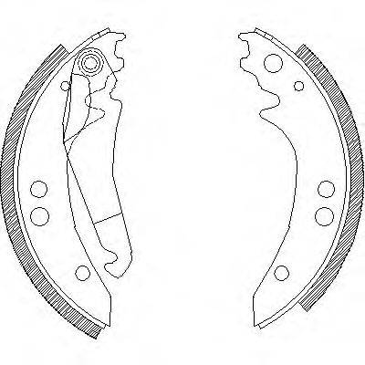 WOKING Z413600 Комплект гальмівних колодок
