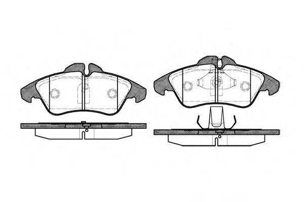 WOKING P478300 Комплект гальмівних колодок, дискове гальмо