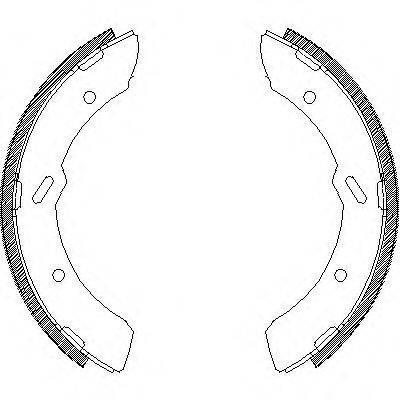 WOKING Z431300 Комплект гальмівних колодок