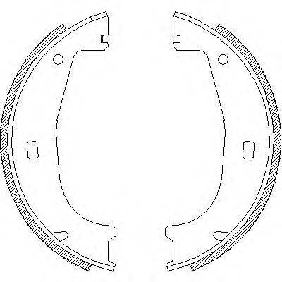 WOKING Z440600 Комплект гальмівних колодок, стоянкова гальмівна система