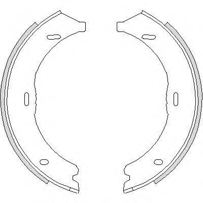 WOKING Z474500 Комплект гальмівних колодок, стоянкова гальмівна система