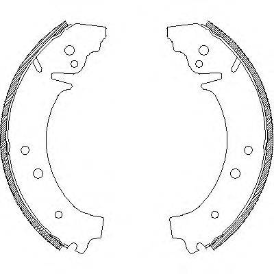WOKING Z402601 Комплект гальмівних колодок