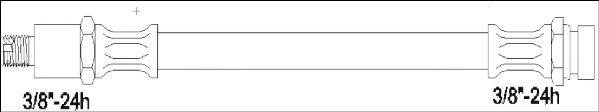 WOKING G190330 Гальмівний шланг