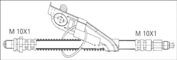 WOKING G190367 Гальмівний шланг