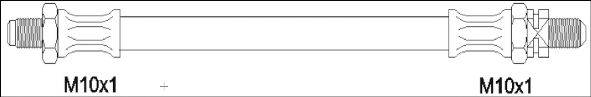 WOKING G190369 Гальмівний шланг