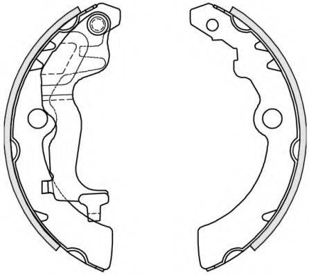 WOKING Z425100 Комплект гальмівних колодок