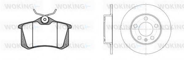WOKING 8363304 Комплект гальм, дисковий гальмівний механізм