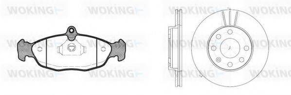 WOKING 8293302 Комплект гальм, дисковий гальмівний механізм