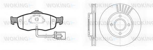 WOKING 8532300 Комплект гальм, дисковий гальмівний механізм