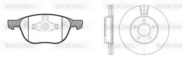 WOKING 81182300 Комплект гальм, дисковий гальмівний механізм