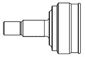 GSP 818006 Шарнірний комплект, приводний вал
