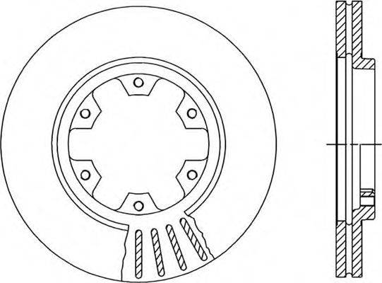 OPEN PARTS BDR138420 гальмівний диск