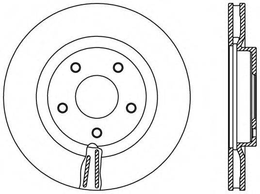 OPEN PARTS BDR240120 гальмівний диск