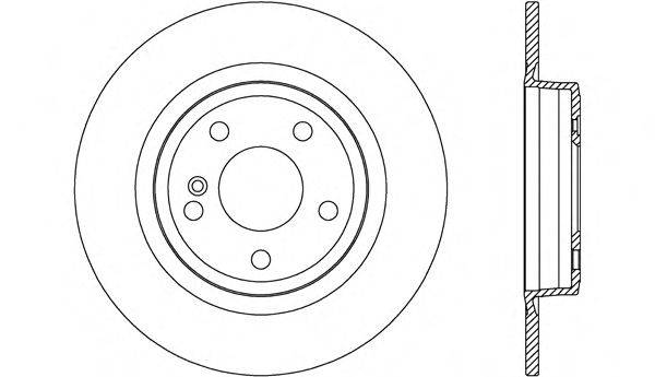 OPEN PARTS BDR270310 гальмівний диск