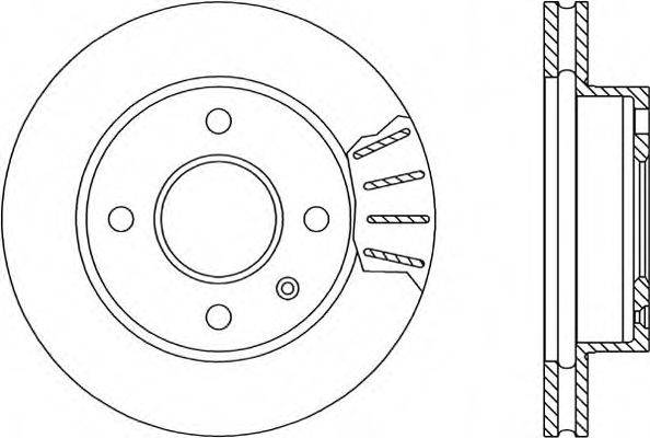 OPEN PARTS BDA116720 гальмівний диск