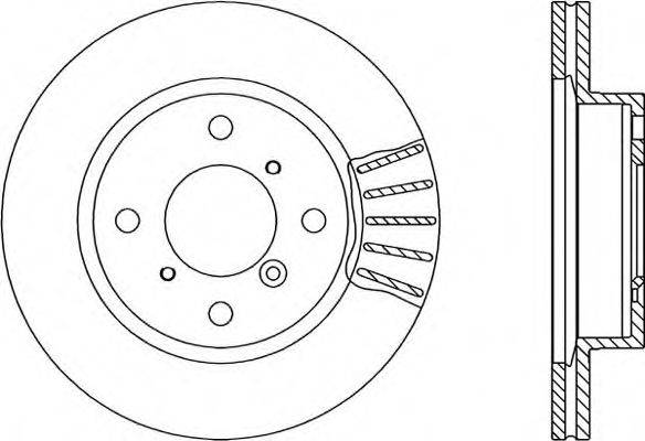 OPEN PARTS BDA182220 гальмівний диск