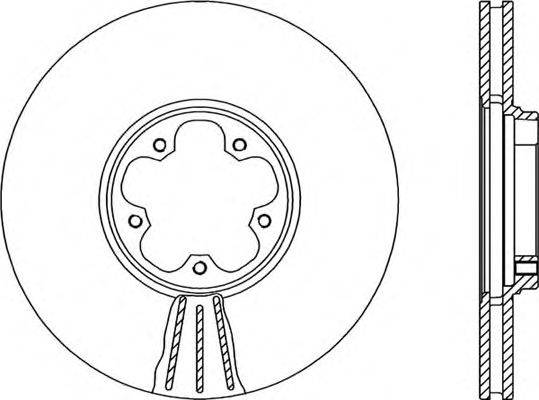 OPEN PARTS BDA194620 гальмівний диск