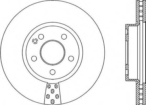 OPEN PARTS BDA206020 гальмівний диск