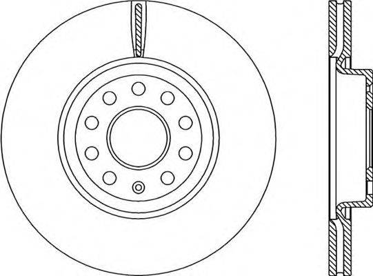 OPEN PARTS BDA220720 гальмівний диск