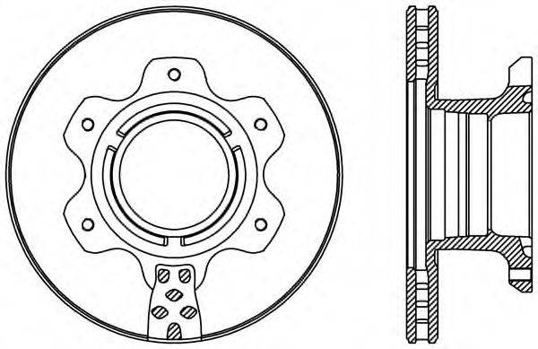 OPEN PARTS BDA242620 гальмівний диск