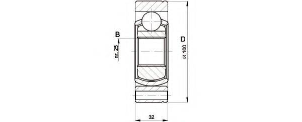 OPEN PARTS CVJ539920 Шарнірний комплект, приводний вал