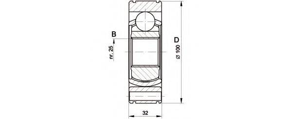 OPEN PARTS CVJ541920 Шарнірний комплект, приводний вал