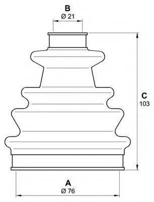 OPEN PARTS SJK701000 Комплект пильника, приводний вал