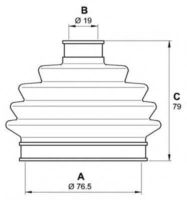 OPEN PARTS SJK701700 Комплект пильника, приводний вал