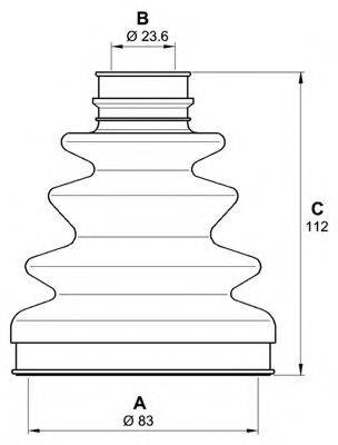 OPEN PARTS SJK706000 Комплект пильника, приводний вал