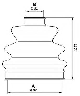 OPEN PARTS SJK709700 Комплект пильника, приводний вал