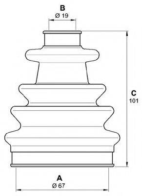 OPEN PARTS SJK713000 Комплект пильника, приводний вал