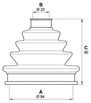 OPEN PARTS SJK713400 Комплект пильника, приводний вал