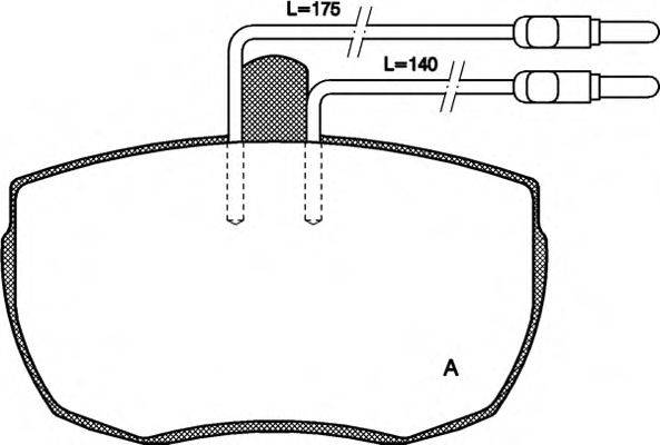 OPEN PARTS BPA005604 Комплект гальмівних колодок, дискове гальмо