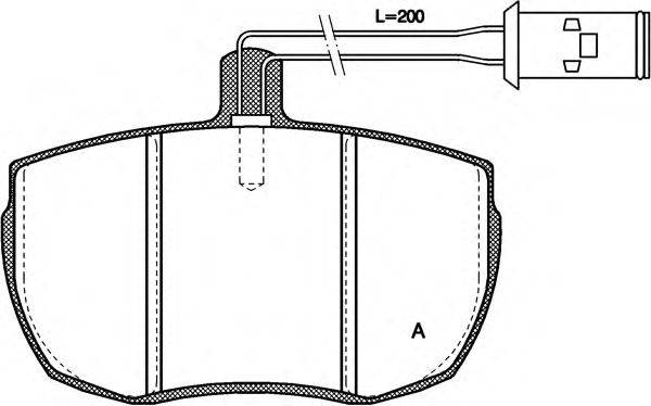 OPEN PARTS BPA005612 Комплект гальмівних колодок, дискове гальмо