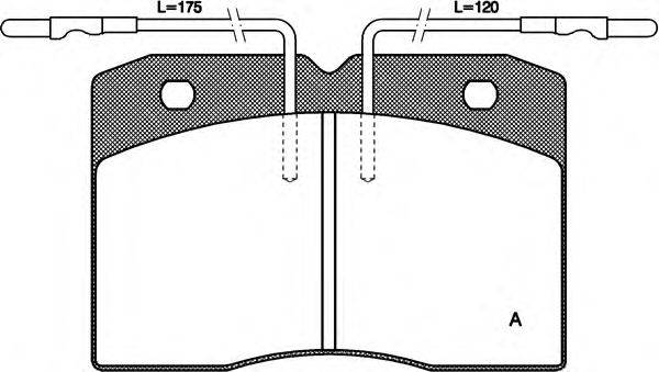 OPEN PARTS BPA021104 Комплект гальмівних колодок, дискове гальмо