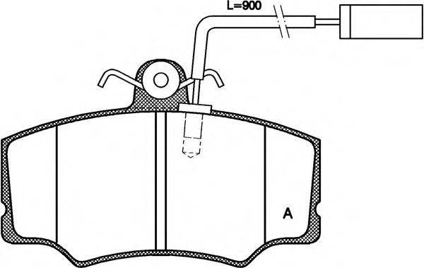 OPEN PARTS BPA031202 Комплект гальмівних колодок, дискове гальмо