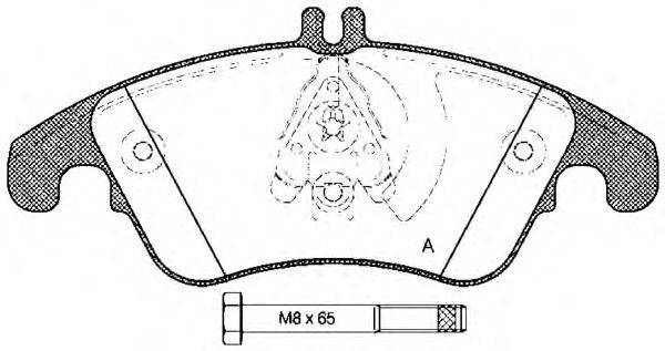 OPEN PARTS BPA130400 Комплект гальмівних колодок, дискове гальмо