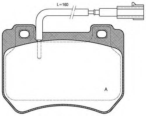 OPEN PARTS BPA144401 Комплект гальмівних колодок, дискове гальмо