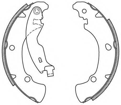 OPEN PARTS BSA200900 Комплект гальмівних колодок