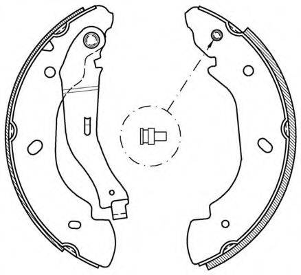 OPEN PARTS BSA204700 Комплект гальмівних колодок