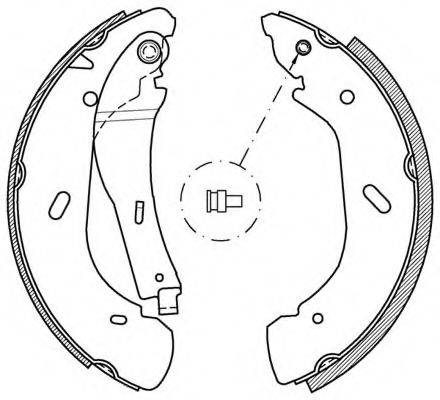 OPEN PARTS BSA204800 Комплект гальмівних колодок