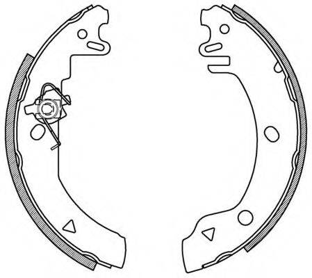 OPEN PARTS BSA210300 Комплект гальмівних колодок