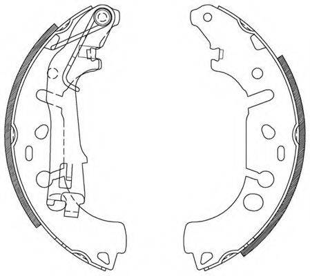 OPEN PARTS BSA210700 Комплект гальмівних колодок