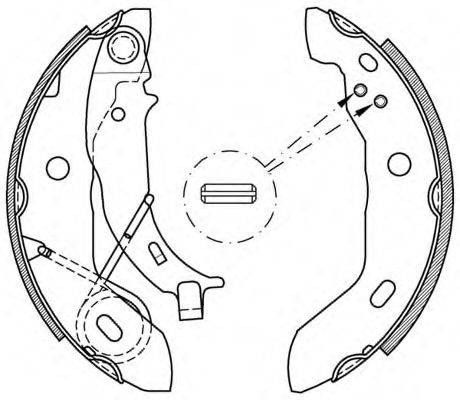 OPEN PARTS BSA216100 Комплект гальмівних колодок