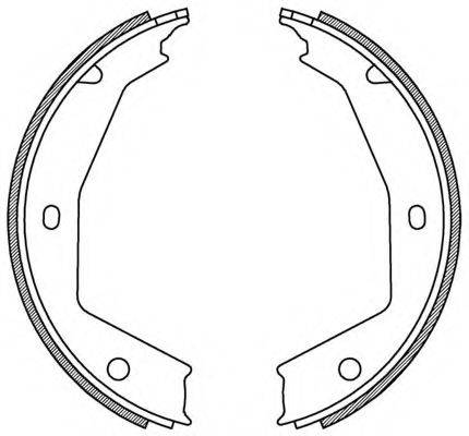 OPEN PARTS BSA218700 Комплект гальмівних колодок