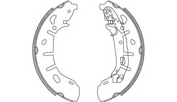 OPEN PARTS BSA224000 Комплект гальмівних колодок