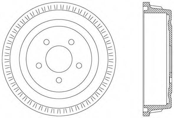 OPEN PARTS BAD902610 Гальмівний барабан
