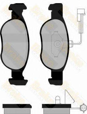 BRAKE ENGINEERING PA1100 Комплект гальмівних колодок, дискове гальмо