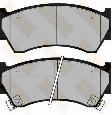 BRAKE ENGINEERING PA1130 Комплект гальмівних колодок, дискове гальмо